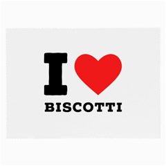 I Love Biscotti Large Glasses Cloth by ilovewhateva