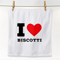 I Love Biscotti Face Towel by ilovewhateva