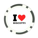 I love biscotti Poker Chip Card Guard (10 pack) Front