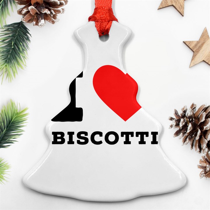 I love biscotti Christmas Tree Ornament (Two Sides)