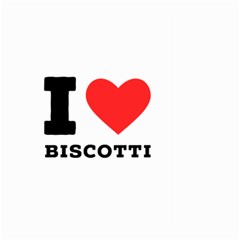 I Love Biscotti Large Garden Flag (two Sides) by ilovewhateva