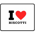 I love biscotti Two Sides Fleece Blanket (Medium) 58.8 x47.4  Blanket Front