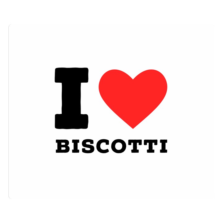 I love biscotti Two Sides Premium Plush Fleece Blanket (Small)