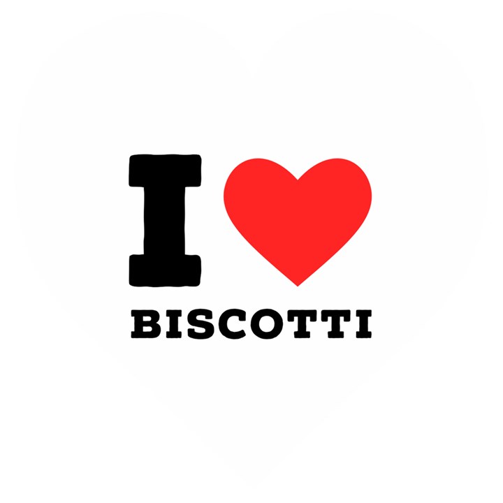 I love biscotti Wooden Puzzle Heart