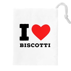 I Love Biscotti Drawstring Pouch (5xl) by ilovewhateva