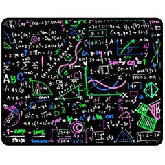 Math-linear-mathematics-education-circle-background Fleece Blanket (medium)