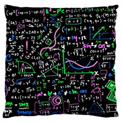 Math-linear-mathematics-education-circle-background Standard Premium Plush Fleece Cushion Case (two Sides) by Salman4z