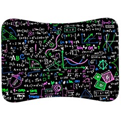 Math-linear-mathematics-education-circle-background Velour Seat Head Rest Cushion by Salman4z