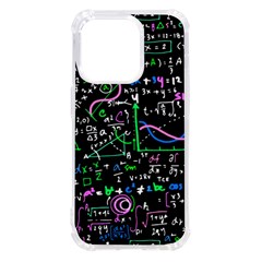 Math-linear-mathematics-education-circle-background Iphone 14 Pro Tpu Uv Print Case by Salman4z