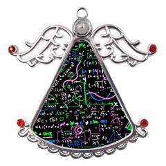 Math-linear-mathematics-education-circle-background Metal Angel With Crystal Ornament by Salman4z