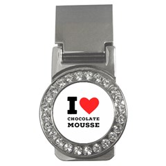 I Love Chocolate Mousse Money Clips (cz)  by ilovewhateva