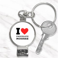 I Love Chocolate Mousse Nail Clippers Key Chain by ilovewhateva