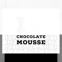 I Love Chocolate Mousse Rectangular Jigsaw Puzzl by ilovewhateva