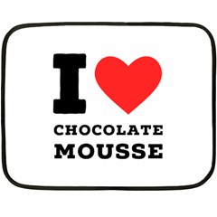 I Love Chocolate Mousse Fleece Blanket (mini) by ilovewhateva