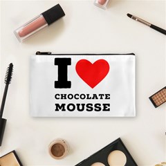 I Love Chocolate Mousse Cosmetic Bag (small) by ilovewhateva