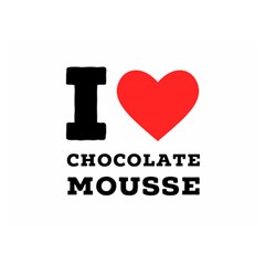 I Love Chocolate Mousse Two Sides Premium Plush Fleece Blanket (extra Small) by ilovewhateva