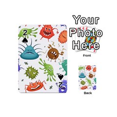 Dangerous-streptococcus-lactobacillus-staphylococcus-others-microbes-cartoon-style-vector-seamless Playing Cards 54 Designs (mini)