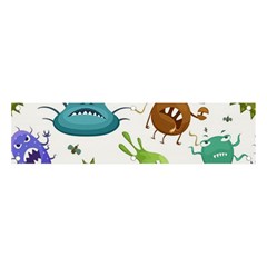 Dangerous-streptococcus-lactobacillus-staphylococcus-others-microbes-cartoon-style-vector-seamless Banner And Sign 4  X 1  by Salman4z