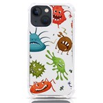 Dangerous-streptococcus-lactobacillus-staphylococcus-others-microbes-cartoon-style-vector-seamless iPhone 13 mini TPU UV Print Case Front