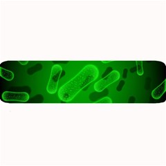 Green-rod-shaped-bacteria Large Bar Mat by Salman4z