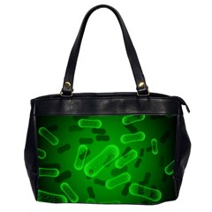 Green-rod-shaped-bacteria Oversize Office Handbag (2 Sides) by Salman4z