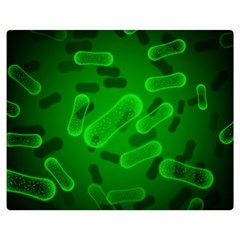 Green-rod-shaped-bacteria Two Sides Premium Plush Fleece Blanket (medium) by Salman4z