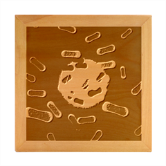 Green-rod-shaped-bacteria Wood Photo Frame Cube by Salman4z