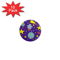 Card-with-lovely-planets 1  Mini Magnet (10 Pack)  by Salman4z