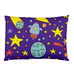 Card-with-lovely-planets Pillow Case by Salman4z