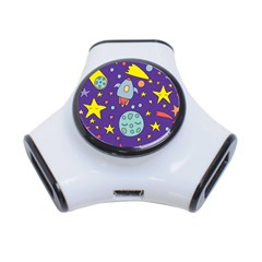 Card-with-lovely-planets 3-port Usb Hub by Salman4z