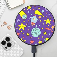 Card-with-lovely-planets Wireless Fast Charger(black)