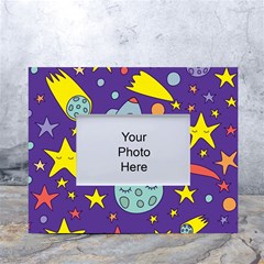 Card-with-lovely-planets White Tabletop Photo Frame 4 x6  by Salman4z