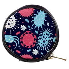 Seamless-pattern-microbes-virus-vector-illustration Mini Makeup Bag by Salman4z