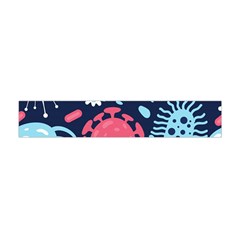 Seamless-pattern-microbes-virus-vector-illustration Premium Plush Fleece Scarf (mini) by Salman4z