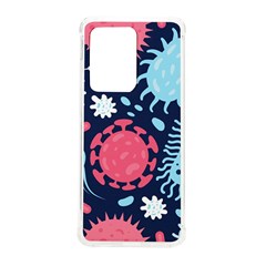 Seamless-pattern-microbes-virus-vector-illustration Samsung Galaxy S20 Ultra 6 9 Inch Tpu Uv Case