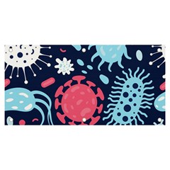 Seamless-pattern-microbes-virus-vector-illustration Banner And Sign 6  X 3  by Salman4z