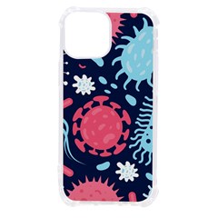 Seamless-pattern-microbes-virus-vector-illustration Iphone 13 Mini Tpu Uv Print Case by Salman4z