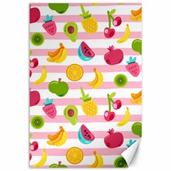 Tropical-fruits-berries-seamless-pattern Canvas 12  X 18  by Salman4z