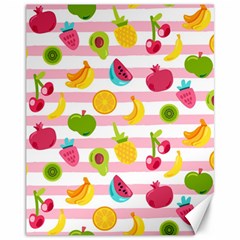 Tropical-fruits-berries-seamless-pattern Canvas 11  X 14  by Salman4z