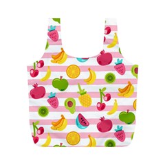 Tropical-fruits-berries-seamless-pattern Full Print Recycle Bag (m) by Salman4z