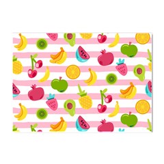 Tropical-fruits-berries-seamless-pattern Crystal Sticker (a4) by Salman4z