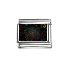 Mathematical-colorful-formulas-drawn-by-hand-black-chalkboard Italian Charm (9mm) by Salman4z