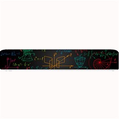 Mathematical-colorful-formulas-drawn-by-hand-black-chalkboard Small Bar Mat by Salman4z