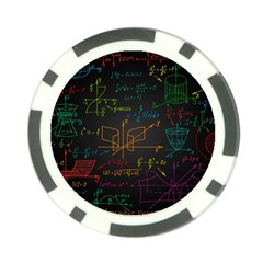 Mathematical-colorful-formulas-drawn-by-hand-black-chalkboard Poker Chip Card Guard by Salman4z