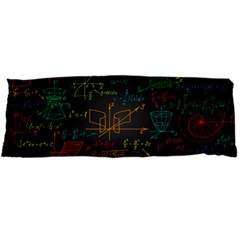 Mathematical-colorful-formulas-drawn-by-hand-black-chalkboard Body Pillow Case Dakimakura (two Sides) by Salman4z