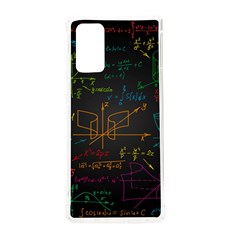 Mathematical-colorful-formulas-drawn-by-hand-black-chalkboard Samsung Galaxy Note 20 Tpu Uv Case by Salman4z