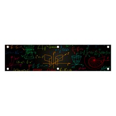 Mathematical-colorful-formulas-drawn-by-hand-black-chalkboard Banner And Sign 4  X 1  by Salman4z