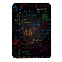 Mathematical-colorful-formulas-drawn-by-hand-black-chalkboard Rectangular Glass Fridge Magnet (4 Pack) by Salman4z