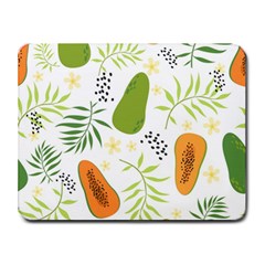 Seamless-tropical-pattern-with-papaya Small Mousepad by Salman4z