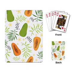 Seamless-tropical-pattern-with-papaya Playing Cards Single Design (rectangle)